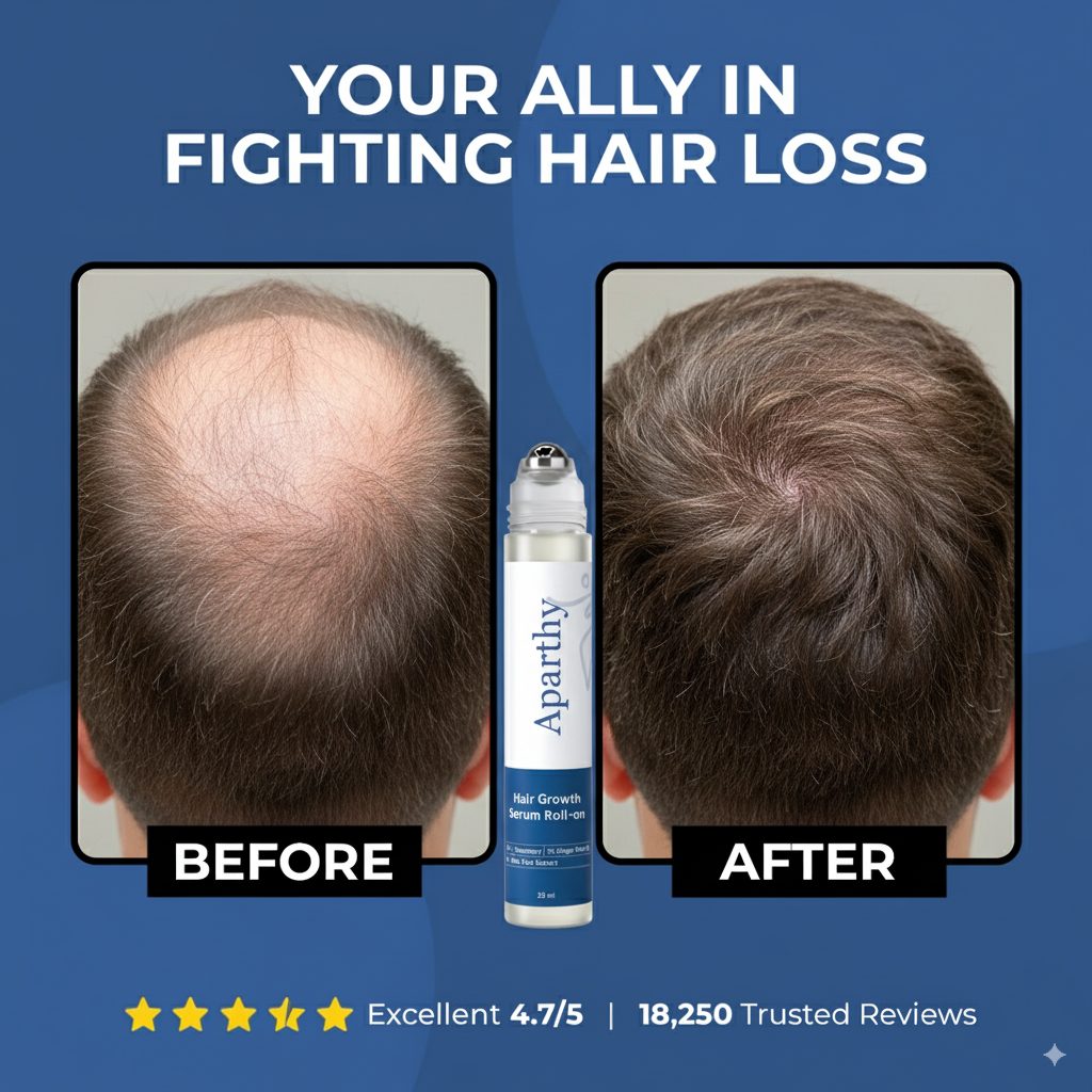 【🔥Hot gate promotion】Aparthy Hair Growth Roll on Serum - Image 4