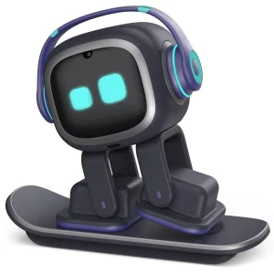 EMOPET AI Desk Robot Companion - ChatGPT Enabled with Voice Commands & Black